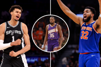 Kevin Durant hits back at Clippers fan who mocked Victor Wembanyama and Karl-Anthony Towns