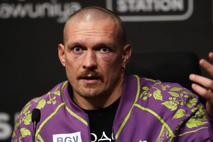 Oleksandr Usyk calls Frank Warren ‘blind’ for criticizing Tyson Fury rematch scores