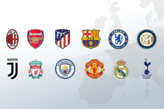 Club badges of European Super League