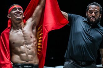 Akbar Abdullaev Brutalizes Tang Kai, But Cant Leave with Featherweight Title - ONE Fight Night 27 Highlights