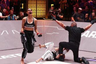 Aline Pereira hopes to quit delivering for Amazon for full-time fighting career