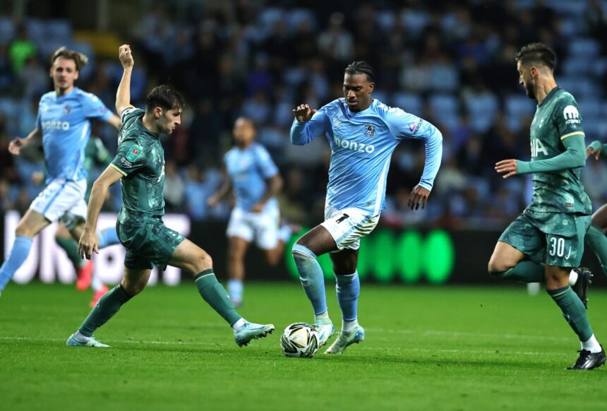 Ben Davies in action for Spurs vs Coventry