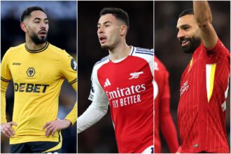 Matheus Cunha, Gabriel Martinelli, and Mohamed Salah