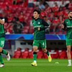 David Hancko and his Feyenoord teammates warming up