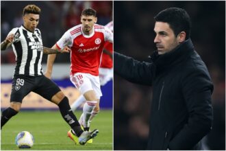 Igor Jesus and Mikel Arteta