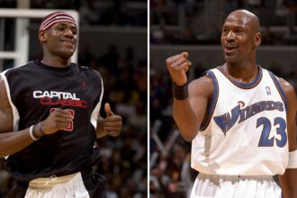 LeBron James on what happened when he played pick-up game with Michael Jordan at just 16... 'I was unguardable'