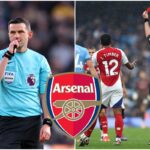 Michael Oliver during Arsenal games