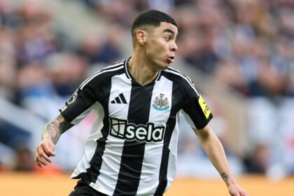 Miguel Almiron in action for Newcastle United