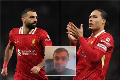 Mohamed Salah and Virgil van Dijk