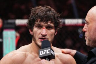 Movsar Evloev vows to chase Ilia Topuria to middleweight if that’s what it takes: ‘I will go after him’