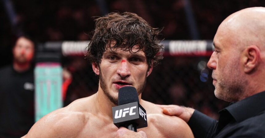 Movsar Evloev vows to chase Ilia Topuria to middleweight if that’s what it takes: ‘I will go after him’
