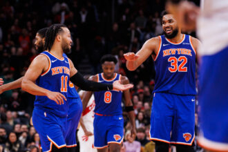 Paul George raves about New York Knicks star 'playing out his mind', he's hitting his prime