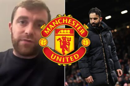 Fabrizio Romano and Man United manager Ruben Amorim