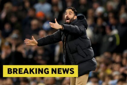 Man United manager Ruben Amorim