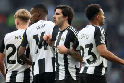 Newcastle midfielder Sandro Tonali