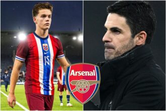 Sverre Nypan and Mikel Arteta