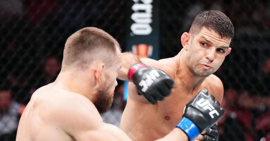 Thiago Moises aims to stop Trey Ogden at UFC Vegas 101 after missing holidays in camp