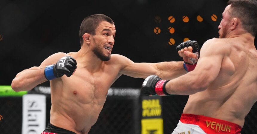 Umar Nurmagomedov suffered broken hand in first round at UFC 311 but ‘I don’t think I lose this fight’  