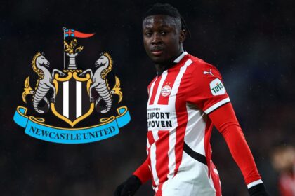 Johan Bakayoko of PSV looks on