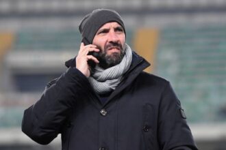 Roma Sport director Ramon Rodriguez Monchi looks on