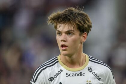 Sverre Nypan of Rosenborg looks on