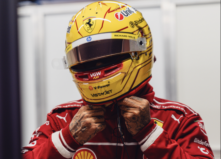 Lewis Hamilton gets first taste of another Ferrari F1 car in Barcelona | F1