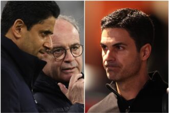 Luis Campos and Mikel Arteta