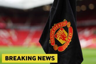Man United corner flag