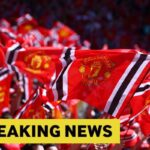 Man United fans with flags