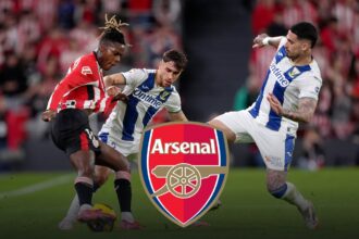 Arsenal target Nico Williams in action for Athletic Bilbao