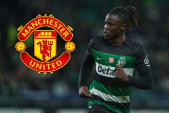 Geovany Quenda looks on while playing for Sporting CP