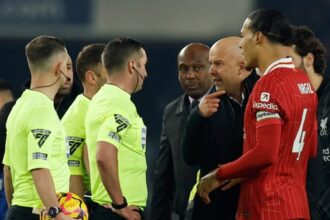 Liverpool boss Arne Slot regrets foul language towards Merseyside Derby referee Michael Oliver (Video)