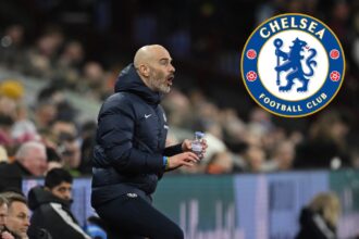 Chelsea manager Enzo Maresca during the defeat to Aston Villa