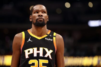 Dallas Mavericks fans react after Nico Harrison spotted lurking during Kevin Durant warm-up for Phoenix