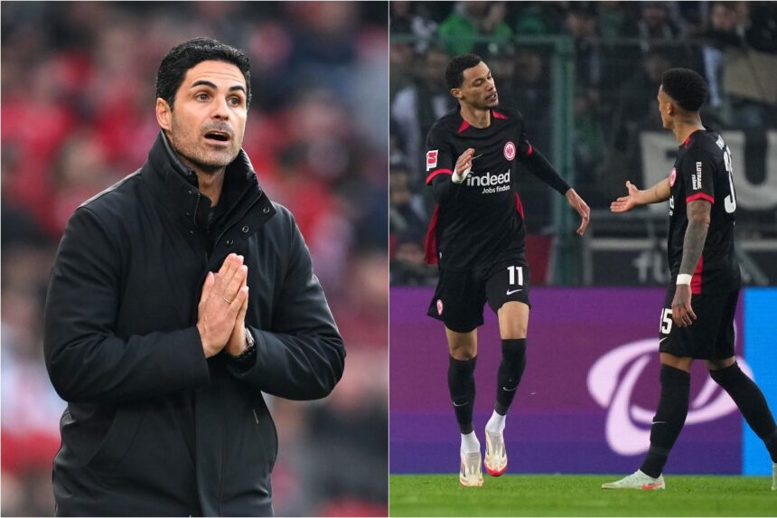 Mikel Arteta and Hugo Ekitike