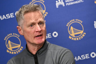 Steve Kerr admits Golden State Warriors star does not properly fit on the team right now, he has to adjust