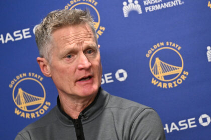 Steve Kerr admits Golden State Warriors star does not properly fit on the team right now, he has to adjust