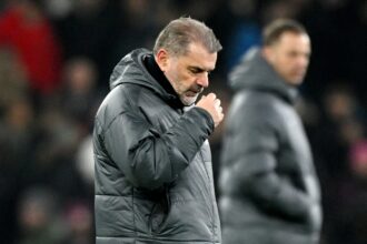 Tottenham manager Ange Postecoglou