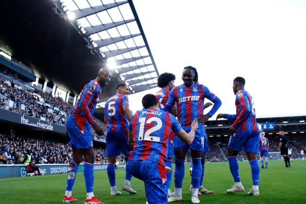 Daniel Munoz of Crystal Palace celebrates scoring his team