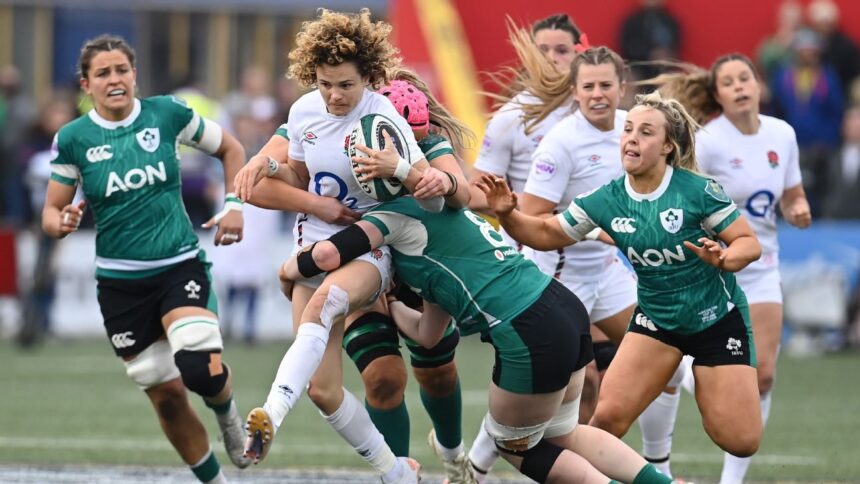 Women's Six Nations Round 3: Best moments as Red Roses battle past Ireland