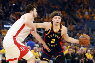 Brandin Podziemski says what he saw on ESPN before Rockets game woke him up, 'good and great players...'