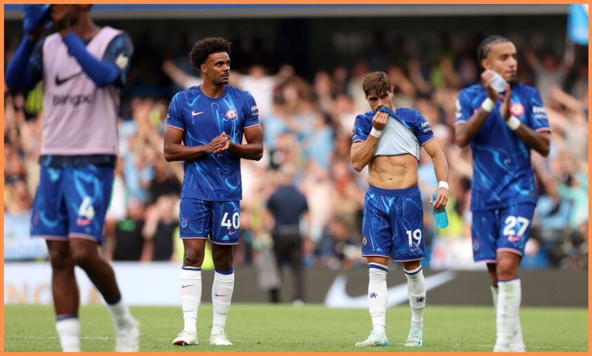 Renato Veiga with his Chelsea teammates