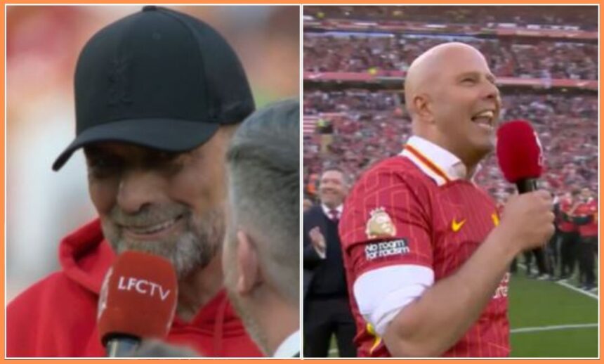 Jurgen Klopp and Arne Slot