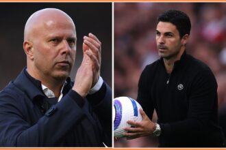 Arne Slot and Mikel Arteta