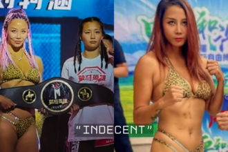 Indecent Bikini at Weigh-In Sparks Outrage in China as Title Fight is Canceled Mia Miao Ding 丁苗