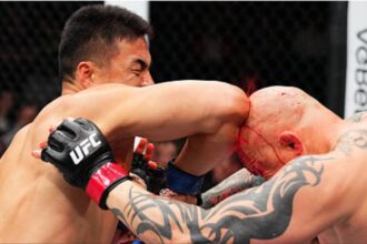 Mingyang Zhang Bloodies 'Lionheart' En Route to First-Round TKO - UFC Kansas City Highlights