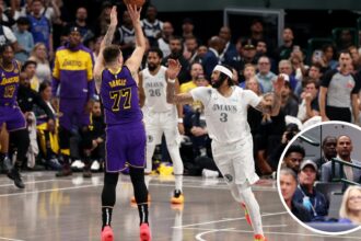 NBA fans claim Nico Harrison looks angry over Luka Doncic trade as Anthony Davis gets injured again, 'Guilt on his face...'