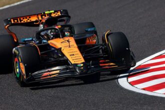 Norris completes McLaren practice sweep in Japan as grass fires again disrupt running