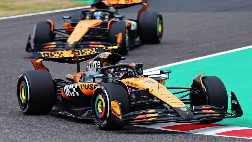 Norris queries McLaren strategy but Piastri content with lack of driver swap