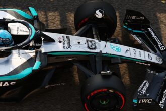 Russell loses front-row start as Mercedes penalized for pit lane infringement